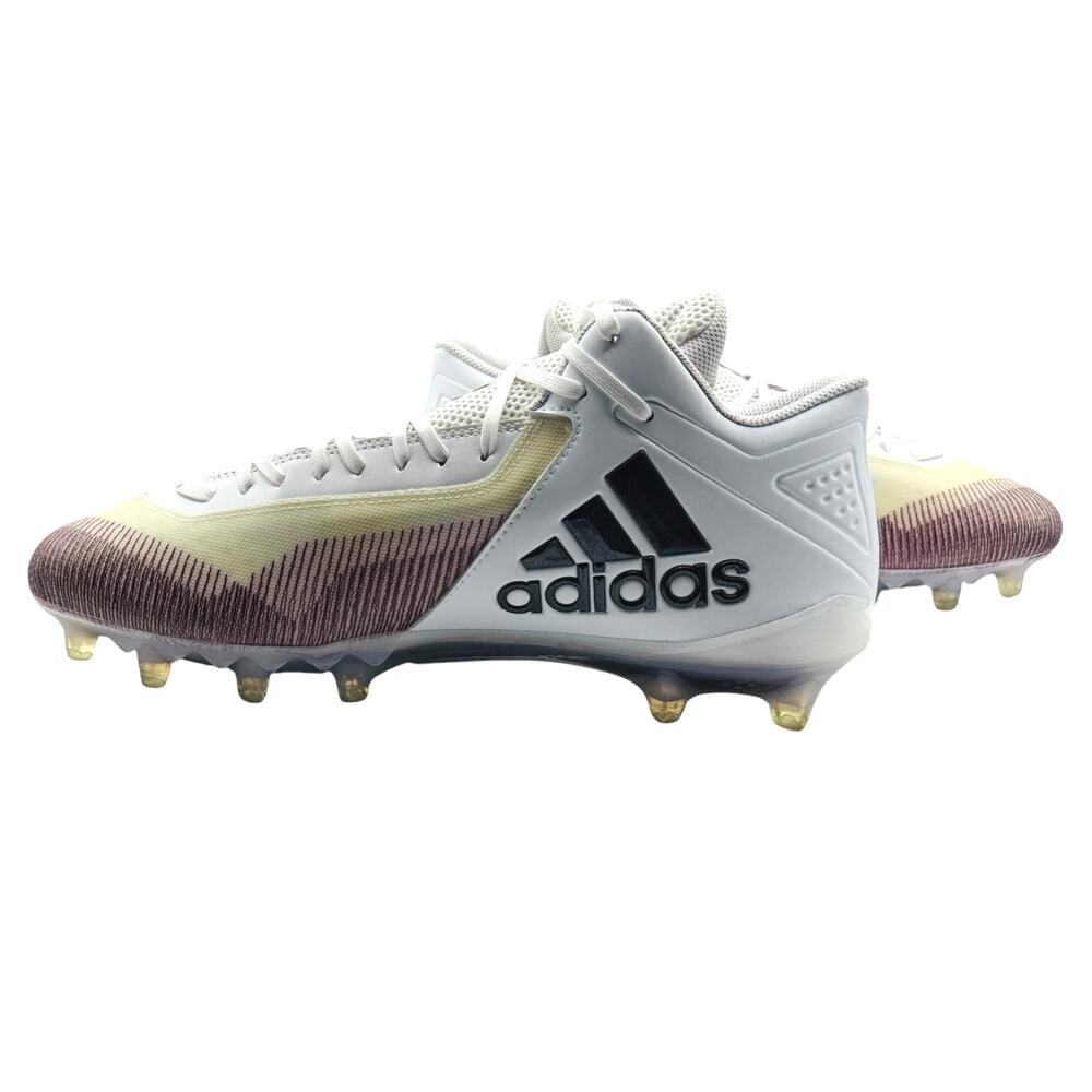 NWT Adidas Freak 23 Men's Football Cleats White /Maroon Lace Up Size 14 - Picture 7 of 11